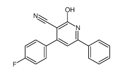 4-(4-fluorophenyl)-2-oxo-6-phenyl-1H-pyridine-3-carbonitrile结构式