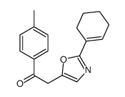 2-[2-(cyclohexen-1-yl)-1,3-oxazol-5-yl]-1-(4-methylphenyl)ethanone Structure