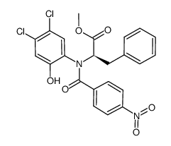 (R)-methyl 2-(N-(4,5-dichloro-2-hydroxyphenyl)-4-nitrobenzamido)-3-phenylpropanoate Structure