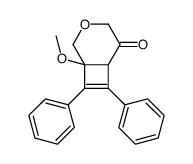 6-methoxy-7,8-diphenyl-4-oxabicyclo[4.2.0]oct-7-en-2-one Structure