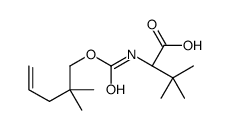 (2S)-2-(2,2-dimethylpent-4-enoxycarbonylamino)-3,3-dimethylbutanoic acid结构式