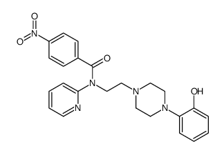 N-[2-[4-(2-hydroxyphenyl)piperazin-1-yl]ethyl]-4-nitro-N-pyridin-2-ylbenzamide结构式