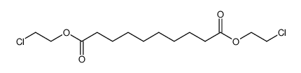 decanedioic acid bis-(2-chloro-ethyl ester) Structure