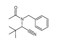 (S)-N-benzyl-N-(1-cyano-2,2-dimethylpropyl)acetamide Structure