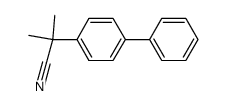2-(biphenyl-4-yl)-2-methylpropanenitrile Structure