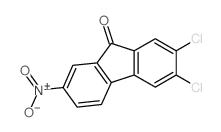 2,3-dichloro-7-nitro-fluoren-9-one structure