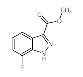 METHYL 7-FLUORO-1H-INDAZOLE-3-CARBOXYLATE structure