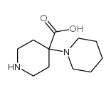 4-piperidin-1-ylpiperidine-4-carboxylic acid Structure