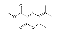 diethyl 2-(propan-2-ylidenehydrazinylidene)propanedioate结构式