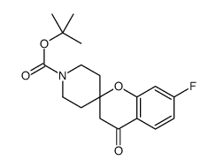 tert-butyl 7-fluoro-4-oxospiro[3H-chromene-2,4'-piperidine]-1'-carboxylate结构式