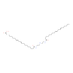 N,N'-(iminodiethylene)bis(octadeca-9,12-dienamide) monoacetate structure