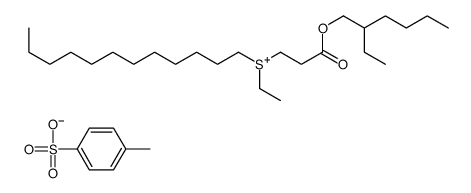 dodecylethyl[3-[(2-ethylhexyl)oxy]-3-oxopropyl]sulphonium toluene-p-sulphonate结构式