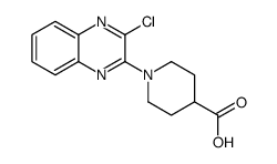 1-(3-Chloro-quinoxalin-2-yl)-piperidine-4-carboxylicacid structure