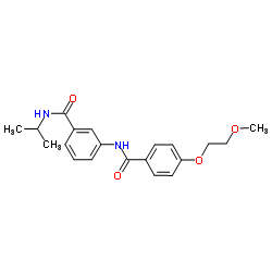 N-Isopropyl-3-{[4-(2-methoxyethoxy)benzoyl]amino}benzamide结构式