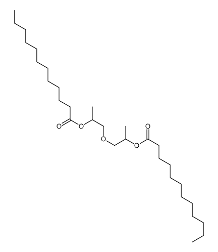 1-(2-dodecanoyloxypropoxy)propan-2-yl dodecanoate结构式