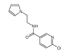 3-Pyridinecarboxamide, 6-chloro-N-[2-(1H-pyrrol-1-yl)ethyl] Structure