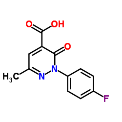 2-(4-Fluorophenyl)-6-methyl-3-oxo-2,3-dihydro-4-pyridazinecarboxylic acid Structure