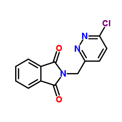 2-((6-Chloropyridazin-3-yl)methyl)isoindoline-1,3-dione structure