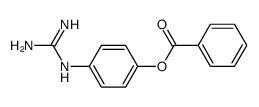 Benzoic acid 4-guanidinophenyl ester结构式