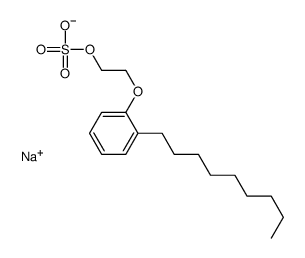 sodium 2-(nonylphenoxy)ethyl sulphate结构式