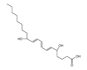 (5R,6E,8E,10E,12S)-5,12-dihydroxyicosa-6,8,10-trienoic acid结构式
