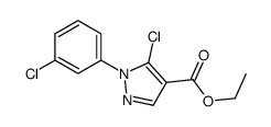 ETHYL5-CHLORO-1-(3-CHLOROPHENYL)-1H-PYRAZOLE-4-CARBOXYLATE structure