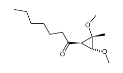 1-((1R,2S,3R)-2,3-dimethoxy-2-methylcyclopropyl)heptan-1-one Structure