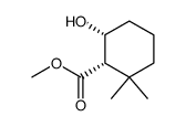 Methyl (1R*,6R*)-6-Hydroxy-2,2-dimethylcyclohexane-1-carboxylate结构式