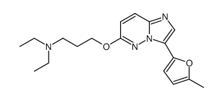 diethyl-{3-[3-(5-methyl-furan-2-yl)-imidazo[1,2-b]pyridazin-6-yloxy]-propyl}-amine Structure