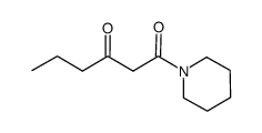 3-oxohexanoic acid piperidide结构式