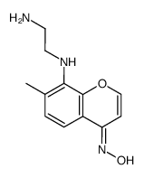 8-<2-Amino-aethylamino>-7-methyl-chromon-oxim结构式