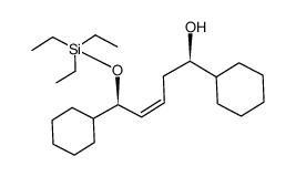 (1R,5R,Z)-1,5-dicyclohexyl-5-(triethylsilyloxy)pent-3-en-1-ol Structure