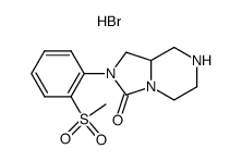 2-[2-(methylsulfonyl)phenyl]hexahydroimidazo[1,5-a]pyrazin-3(2H)-one hydrobromide结构式