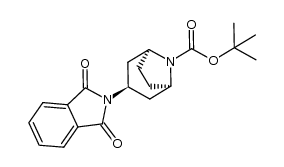 (1S,3S,5R)-3-(1,3-dioxo-1,3-dihydro-isoindol-2-yl)-8-aza-bicyclo[3.2.1]octane-8-carboxylic acid tert-butyl ester Structure