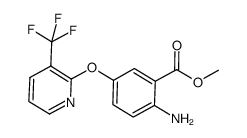 methyl 2-amino-5-((3-(trifluoromethyl)pyridin-2-yl)oxy)benzoate结构式