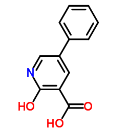 2-Oxo-5-phenyl-1,2-dihydropyridine-3-carboxylic acid structure