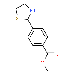 methyl 4-(1,3-thiazolan-2-yl)benzenecarboxylate结构式