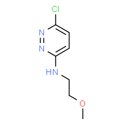6-chloro-N-(2-methoxyethyl)pyridazin-3-amine结构式