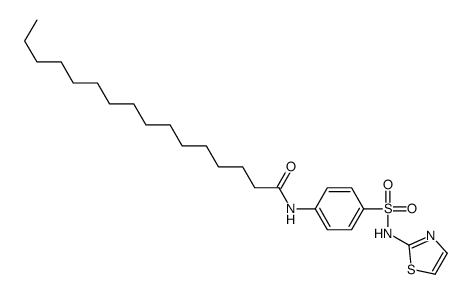 N-[4-(1,3-thiazol-2-ylsulfamoyl)phenyl]hexadecanamide结构式