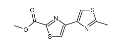 methyl 2'-methyl-4,4'-bithiazole-2-carboxylate Structure