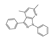 4,6-dimethyl-1,3-diphenylpyrazolo[3,4-b]pyridine Structure