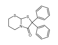 8,8-diphenyl-5,7-dithia-1-azabicyclo[4.3.0]nonan-9-one Structure