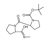 tert-butyl (2R)-2-[(2S)-2-(methylcarbamoyl)pyrrolidine-1-carbonyl]pyrrolidine-1-carboxylate结构式