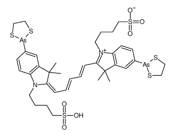 双(二硫杂呋喃基)-双(磺丁基)花青5结构式