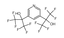 3,5-bis-(1-hydroxy-1-trifluoromethyl-2,2,2-trifluoroethyl)-pyridine结构式