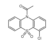 10-acetyl-4-chloro-phenothiazine-5,5-dioxide结构式