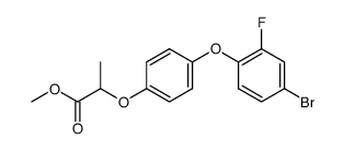 2-[4-(4-bromo-2-fluorophenoxy)phenoxy]propionic acid, methyl ester Structure