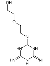 2-[2-[(4,6-diamino-1,3,5-triazin-2-yl)amino]ethoxy]ethanol Structure