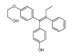 4-[(Z)-1-[4-(2-hydroxyethoxy)phenyl]-2-phenylbut-1-enyl]phenol结构式