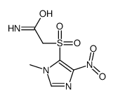 2-(3-methyl-5-nitroimidazol-4-yl)sulfonylacetamide结构式